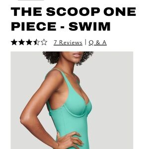 CUUP Teal Scoop One-Piece Swimsuit
